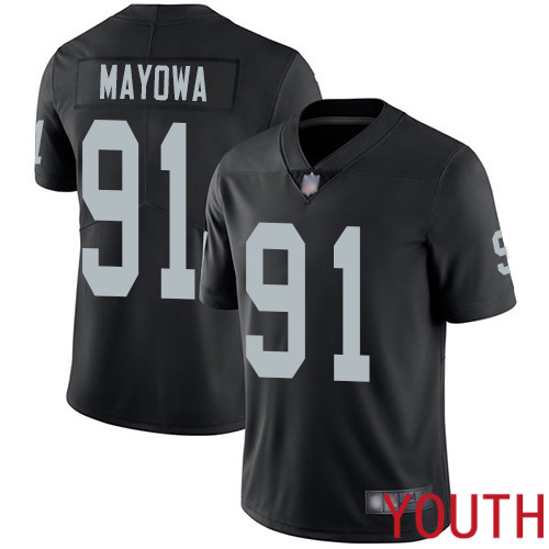 Oakland Raiders Limited Black Youth Benson Mayowa Home Jersey NFL Football #91 Vapor Untouchable Jersey->women nfl jersey->Women Jersey